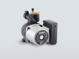 Detailaufnahme einer Hocheffizienzpumpe von Vaillant