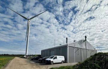 OffgridWind-Testaufbau im dänischen Floe 